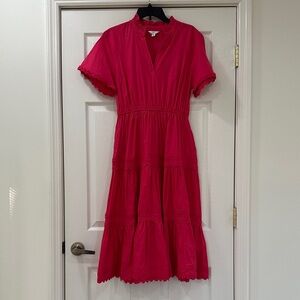 Crown & Ivy Vibrant Pink Maxi Dress